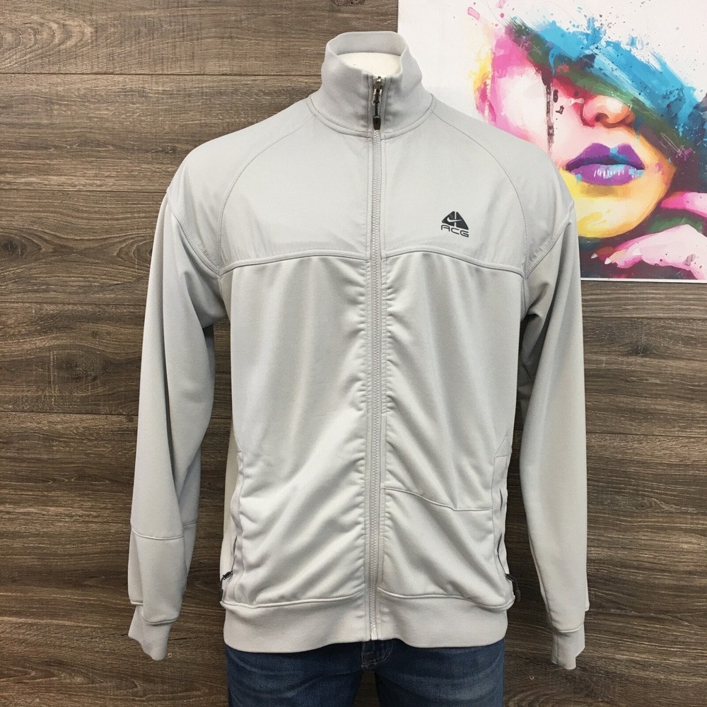 Vintage Nike ACG Fleece Track Jacket Full Zip Pockets Mens XL Streetwear Y2K
